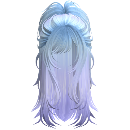 Wolfcut Spikey Half Up Ocean
