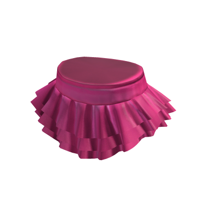Leather Pink Ruffle Mni Skirt thumbnail