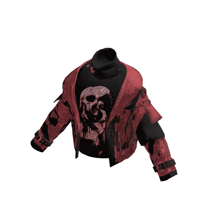 Red Halloween Y2K Skull Jacket [PBR]