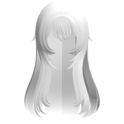 white soft wispy long shoujo girl hair