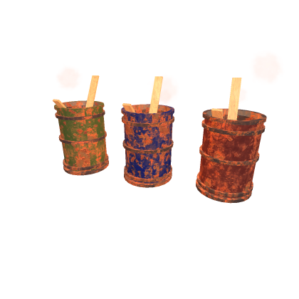 burning trash barrels