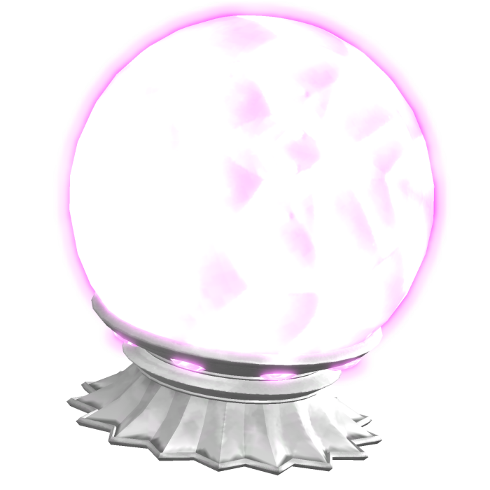 Glowing Witch Crystal Ball - Emissive Pink