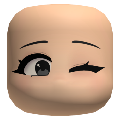 Colorable Eyes Mouthless Cute Wink Face Light Roblox NoFilter