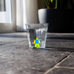Glass of water simulator