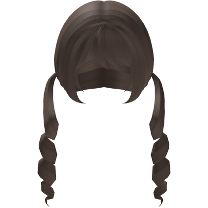 (FREE UGC) cute light brown pigtails ꒰code : nwyo꒱ Roblox item
