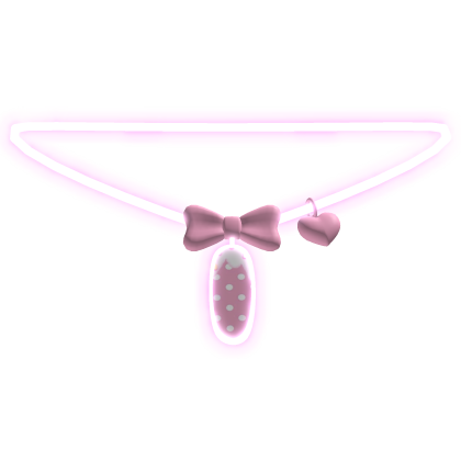 🧁 glowing emissive pink I initial necklace 3.0