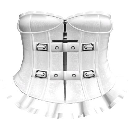 ♡ white kawaii belted dress w sword