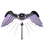 purple tears wing staff