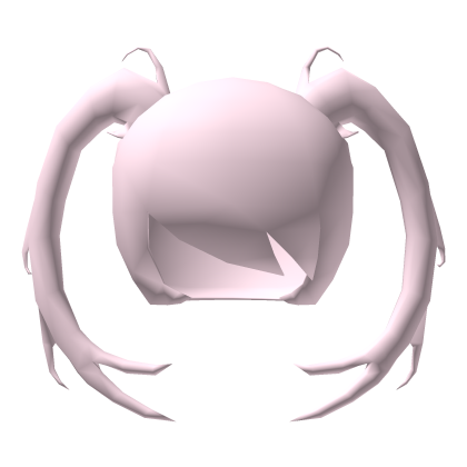 Low Poly Curved Pigtails Pink Roblox item