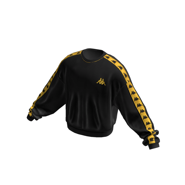 Sudadera Kppa black y dorado