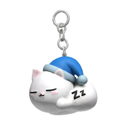 sleepu cat keychain zzzzz