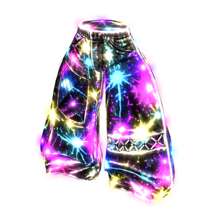 BLACK ART NEON JEAN PANTS