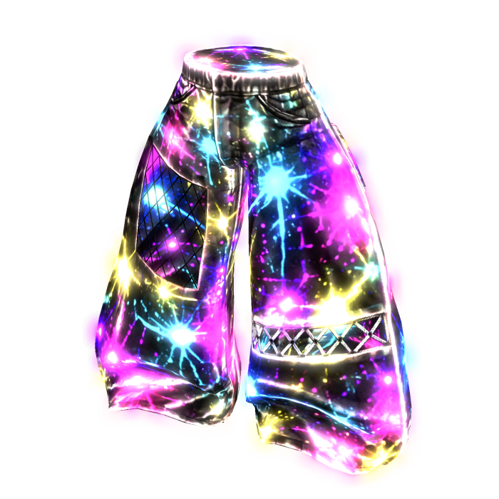 BLACK ART NEON JEAN PANTS