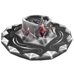 Silver Red Edge Hat