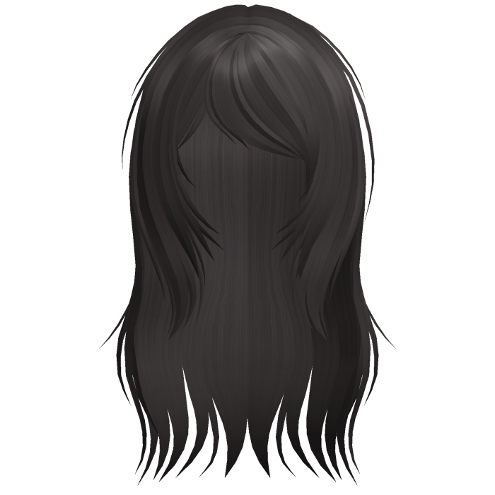 ♡ cute scene messy brown long hair