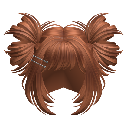 Y2K Messy Space Buns (Ginger) Roblox item