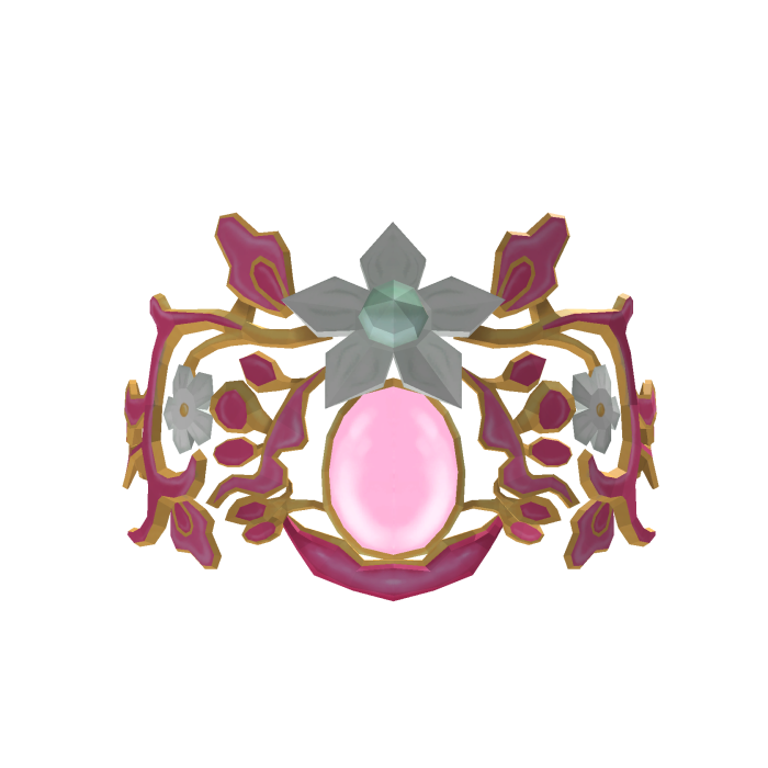 Cute Pink Tiara with glowing Crystal