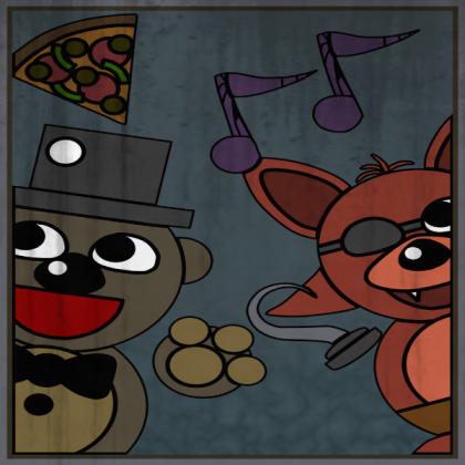 FNaF 3 Freddy & Foxy Poster Roblox decal