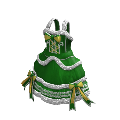 Mrs. Santa Claus Christmas Dress (Green) thumbnail