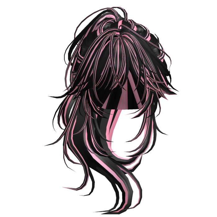 Wolfcut Anime Layered Ponytail Scene Pink