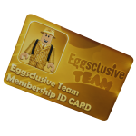 Eggsclusive Team Golden Membership Card