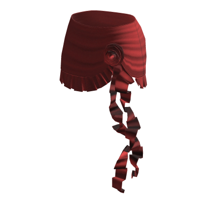 ☆ red flower ruffle miniskirt thumbnail