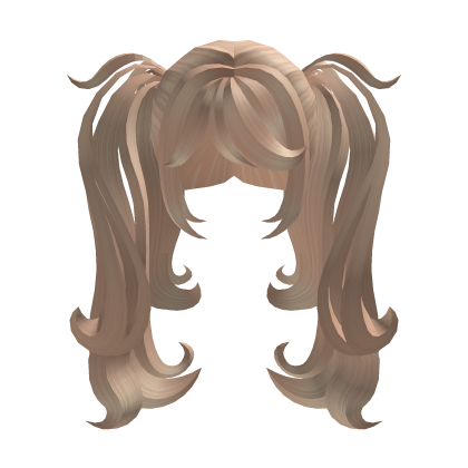 fluffy cute cozy kawaii ginger blonde pigtails Roblox item