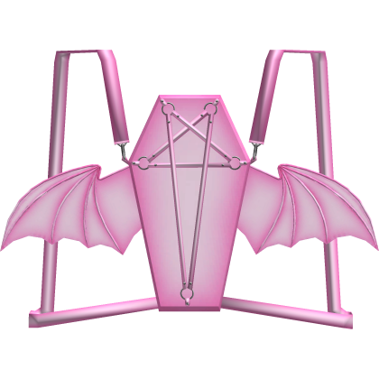 ,, 🖤. 1.0 pink pentagram bat coffin backpack