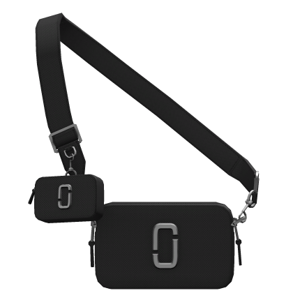 Black Crossbody Tote Bag