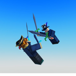 Obby, but everyone has swords