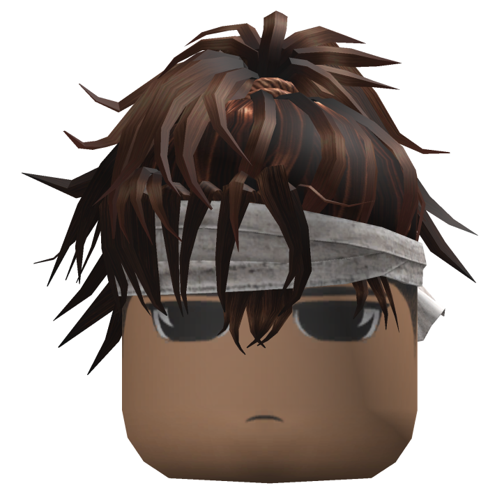 Spiky Hair w/ Bandana & Shades (Brown)