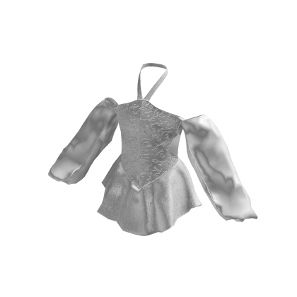 ♡ Princess Puffy Arms Dress - White thumbnail