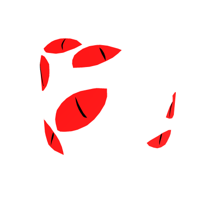 Watcher of Many Eyes (Red and Black)