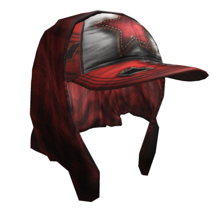 Red StarStyle Cap w/Bandana Chess Headscarf Y2K Roblox item