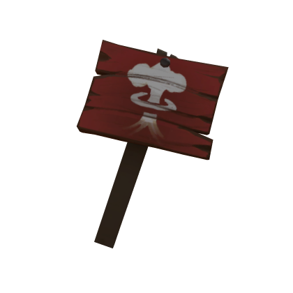 Minefield Sign Roblox item
