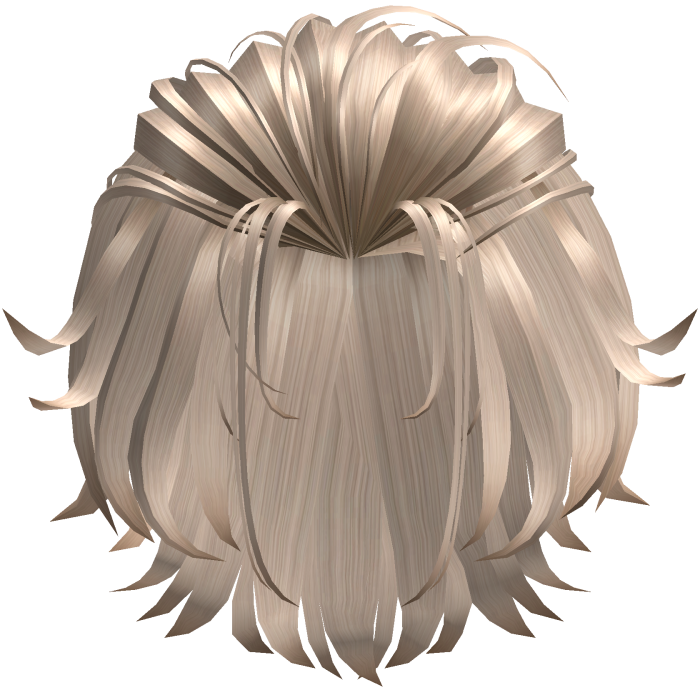 Swept Back Layered Hair - Champagne Blonde