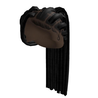 Cornrows Braided Ponytail [Black] Roblox item