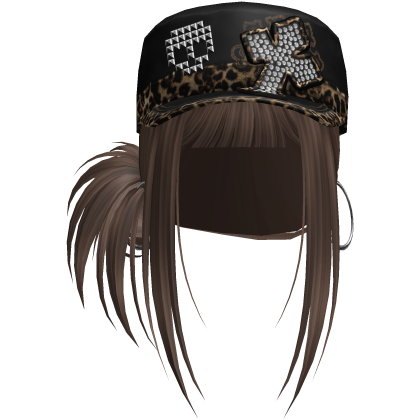 Gyaru Hair w/ Cap & Earrings