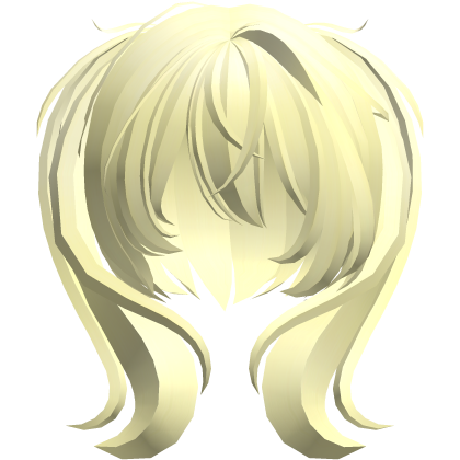 moe vkei emo messy side ponytails yellow