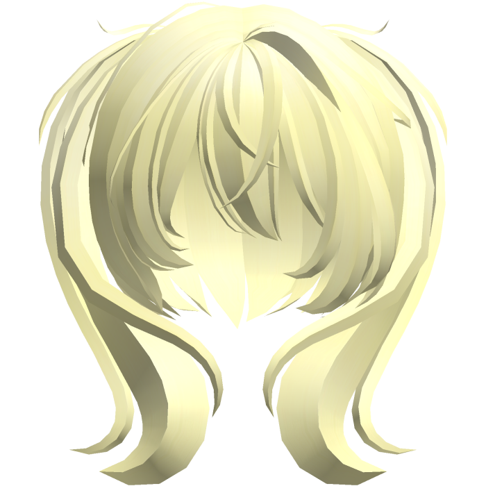 moe vkei emo messy side ponytails yellow