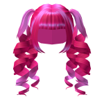 Pink Anime Drill Pigtails