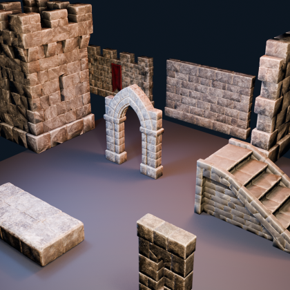 Stoneward Fortress Kit - Modular Castle System