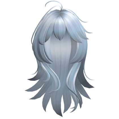 Anime Long Layered Hair w/ Wispy Bangs (Sky Blue)