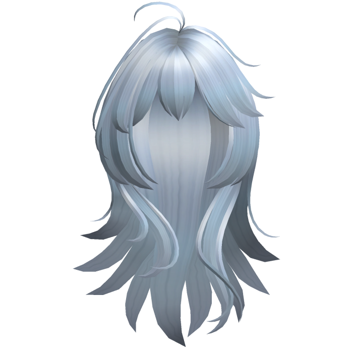 Anime Long Layered Hair w/ Wispy Bangs (Sky Blue)