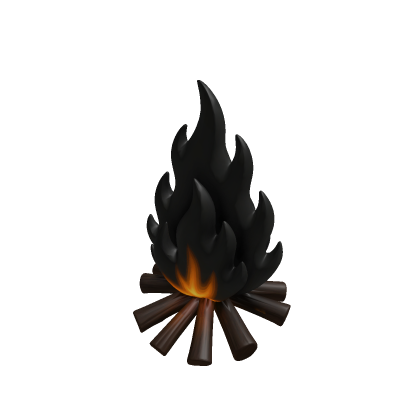 Pristine Obsidian-Black Campfire