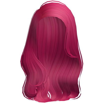 Dolly Side Part Wavy Hair (Hot Pink)