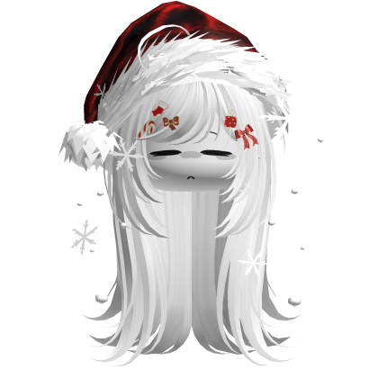 Emo Vamp Christmas Hair (White)