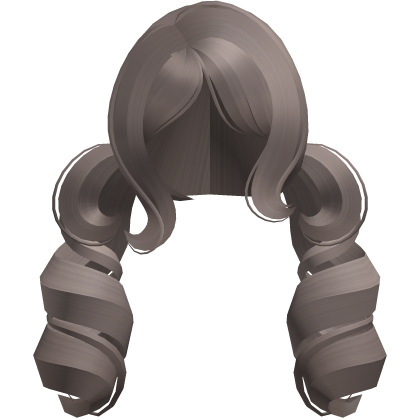 princess big swirly curls low ponytails ash brown