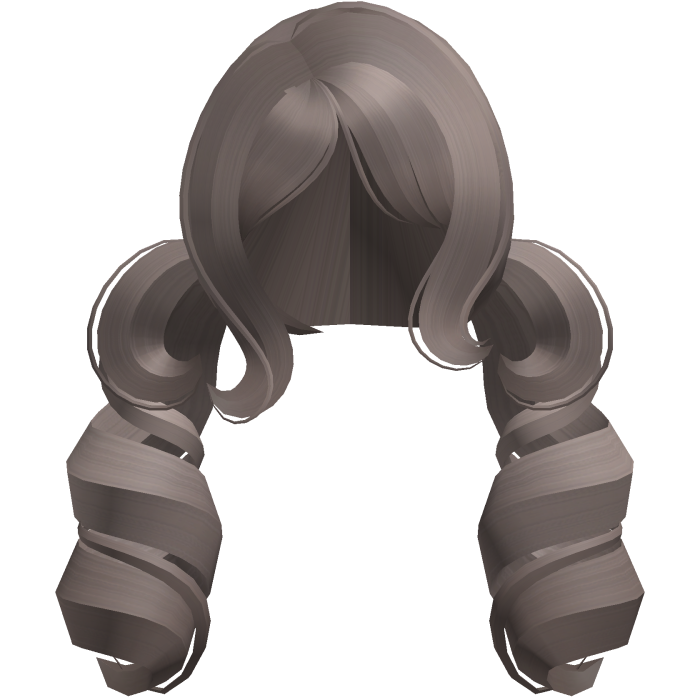princess big swirly curls low ponytails ash brown