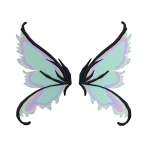 pastel fairy wings